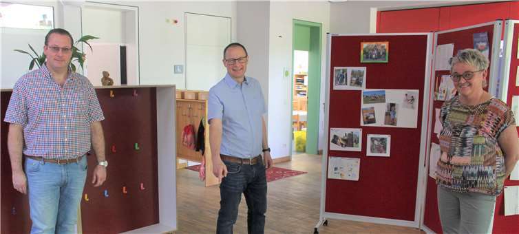 Der Fraktionsvorstand der CDU-Stadtratsfraktion Polch bei der Besichtigung der Sanierungsarbeiten in der Kita Schwalbennest. CDU-Fraktionsvorsitzender Gino Gilles: „Das Ziel der CDU Polch ist es, für die Kleinsten in unserer Stadt optimale Betreuungsmöglichkeiten zu schaffen und zu erhalten.“ Foto: privat