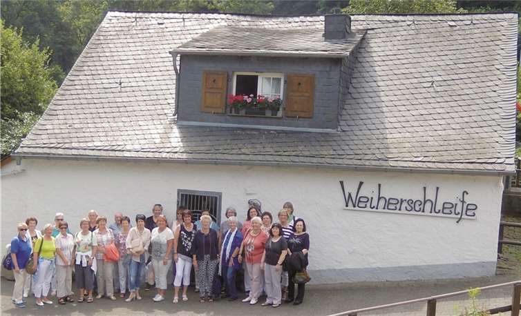 Der Frauenchor besuchte die historische Weiherschleife in Idar-Oberstein. privat
