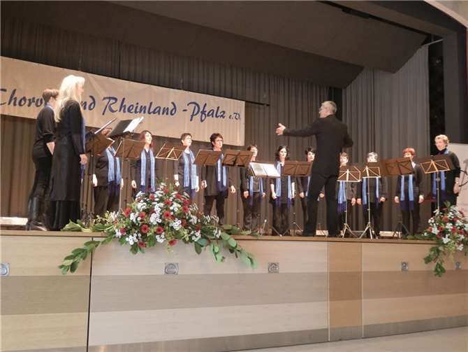 Der Frauenkammerchor „Incantare Koblenz“ bei der Aufführung im April 2014. privat
