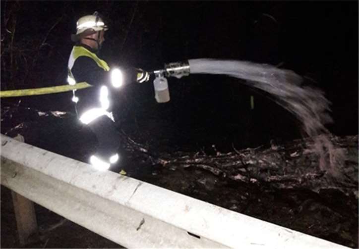 Der Freiwillige Feuerwehr Cochem gelang es, den Brand schnell zu löschen. Foto: privat