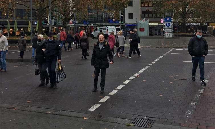 Der Fußgängerüberweg am Löhrrondell - Herz-Jesu-Kirche.Foto: privat