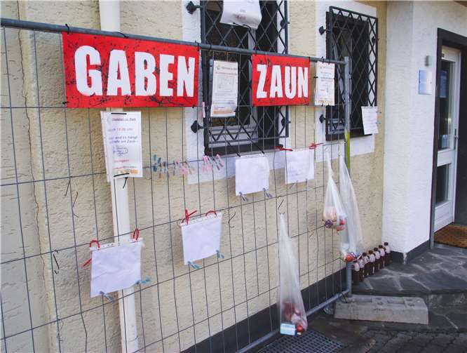 Der Gabenzaun am :Kerit in der Schülzchenstraße 11 in Ahrweiler. Foto: privat