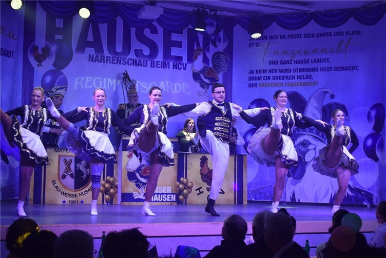 Der Gardetanz ist und bleibt bei der Hausener Regimentsgarde ein unverzichtbares Element in der fünften Jahreszeit.Fotos: BLA