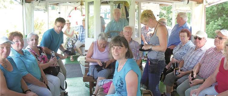 Der Gartenbauverein schipperte drei Stunden lang mit dem Ausflugsschiff.