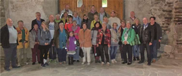 Der Gesangverein Cäcilia-Eintracht in der Abtei Rommersdorf.privat