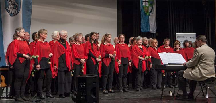 Der Gesangverein „Eintracht“ Adendorf brachte Kölsche Töne in die Festveranstaltung zur Verleihung des Wachtberger Kulturpreises 2017.
