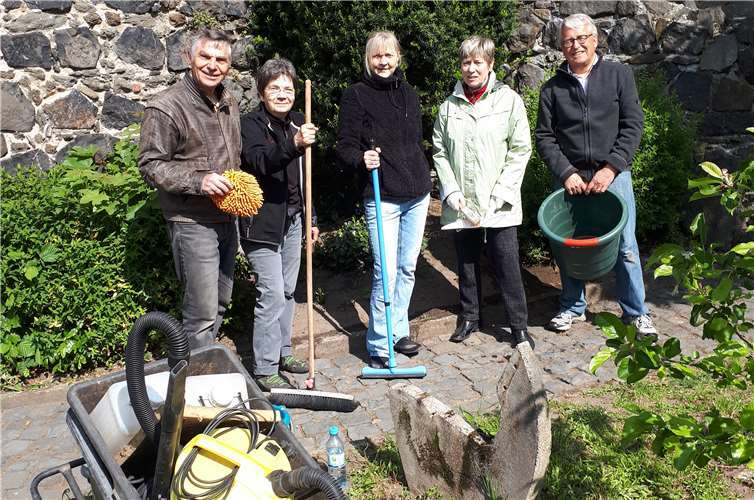 Der Geschichtsverein hat den Unkeler Gefängnisturm fit für die Besuchersaison gemacht. Foto: privat