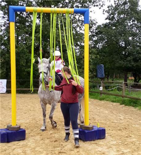 Der Geschicklichkeitsparcours stellte Weltall und Sternenhimmel dar. Foto: privat