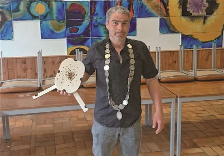 Der Gewinner des Meisterschiessens und gleichzeitig neuer Schützenkönig „Thomas Leberig“.privat