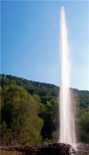 Der Geysir in Andernach.