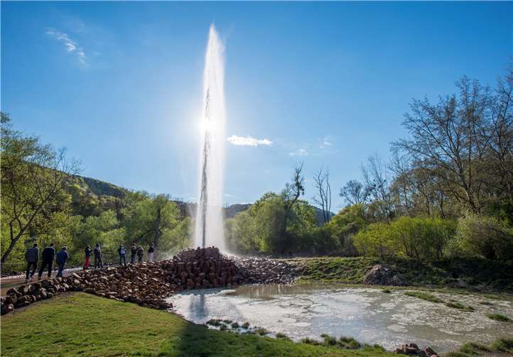Der Geysir kann im Juni wieder besucht werden. Foto: Klaus-Peter Kappest
