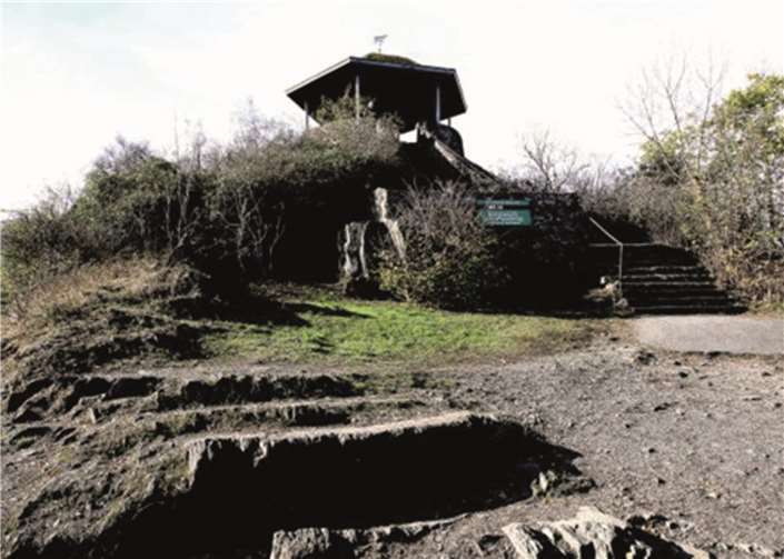 Der Gipfel der Bunten Kuh. Auch Peter Joerres vermutete hier eine römische „Specula“. Gerd Otto