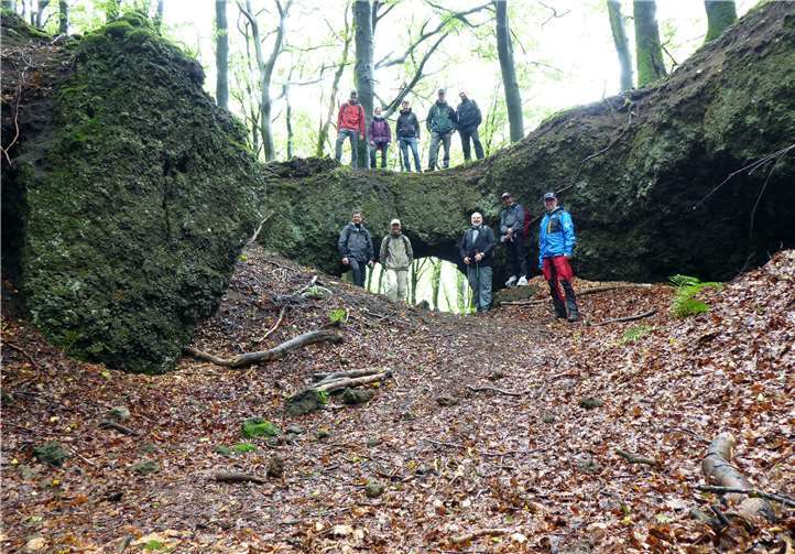 Der Gipfel des Ernstbergs begeisterte die Wanderer.Foto: privat