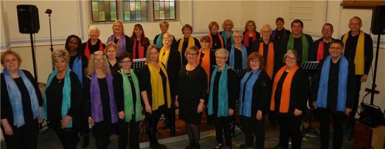 Der Gospelchors „Good news“ bot den Gästen ein tolles Jahreskonzert. Foto: privat