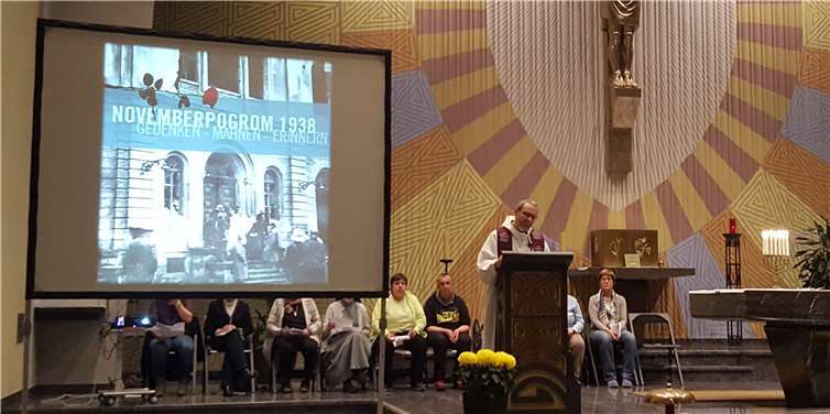 Der Gottesdienst im Herz-Jesu-Haus fand zum Gedenken an die Novemberpogrome statt. Privat