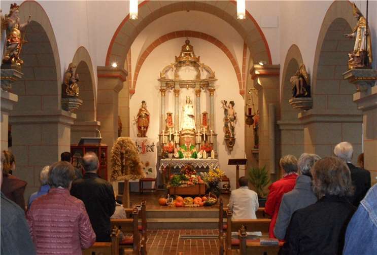 Der Gottesdienst konnte wieder in der St.-Gangolf-Kirche abhegalten werden. Foto: privat