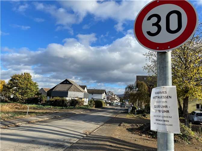 Der Grüne Weg in Sinzig im Herbst nach der Flut.  Foto: ROB