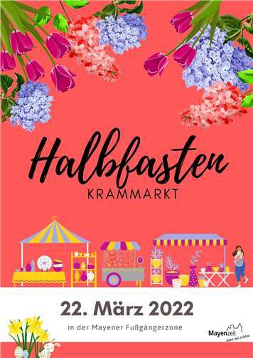 Der Halbfastenmarkt eröffnet traditionell das Krammarktjahr in Mayen.  Grafik: Stadt Mayen