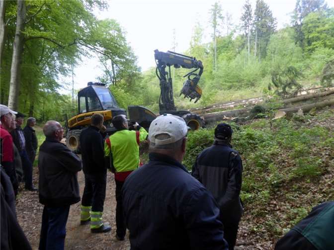 Der Harvester im Einsatz. privat