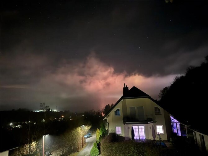 Der Himmel über Burgbrohl Foto: privat