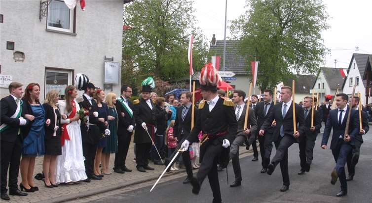 Der Höhepunkt der Kirmes war erneut der Parademarsch,