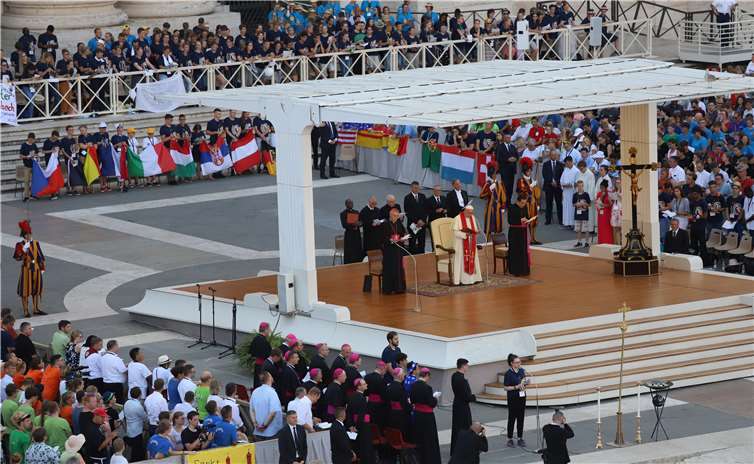 Der Höhepunkt der Wallfahrt war die Papstaudienz. privat