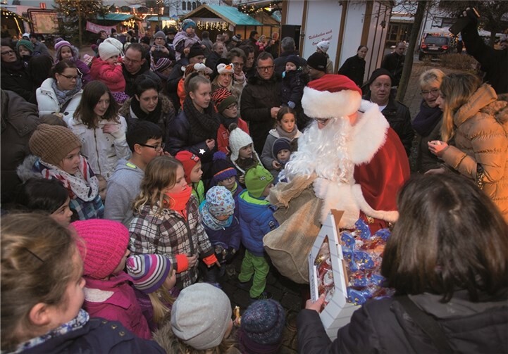 Der Höhepunkt für die Kinder war der Besuch des Nikolauses.