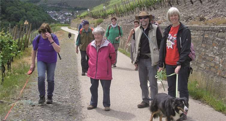 Der Hundebesuchsdienst wanderte durch die Ahrberge.  Privat