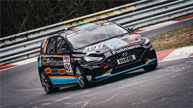 Der Hyundai i30N landete auf Platz 3 von 16 gestarteten Rennfahrzeugen.