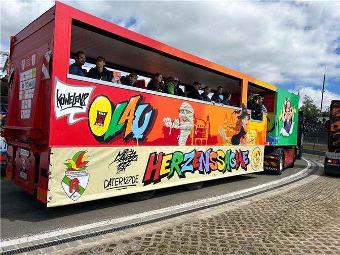 Der Inklusionswagen beim Truck Grand Prix. Foto: privat