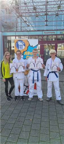 Der JC Neuwied reiste mit drei Judokas nach Frankfurt, um sich mit anderen Judokas auf der Matte zu messen. Foto: privat