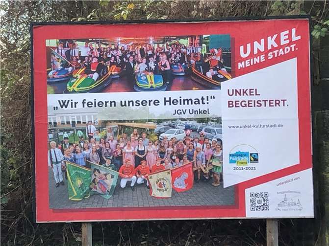 Der JGV Unkel wirbt aktuell auf dem großen Plakat.  Foto: privat