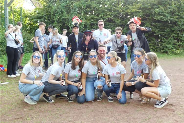 Der JGV feiert die gelungene Kirmes.