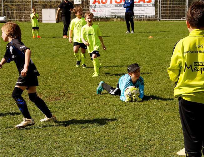 Der JSG-Keeper verhinderte, dass die gegnerischen Schüsse im Netz landeten.