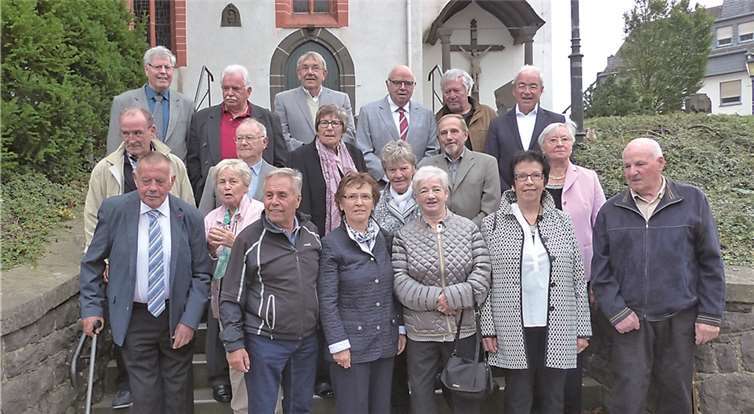 Der Jahrgang 1940 Obermendig bei seinem Jahrgangstreffen.Karl Heinz Scheuren