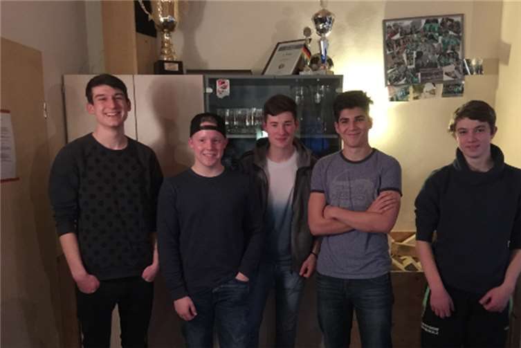 Der Jugendvorstand (v.l.): Jan Loosen, Marvin Loch, Marvin Seiwert, Gabriel Alvarez-Lorenzen, Tobias Höper. privat