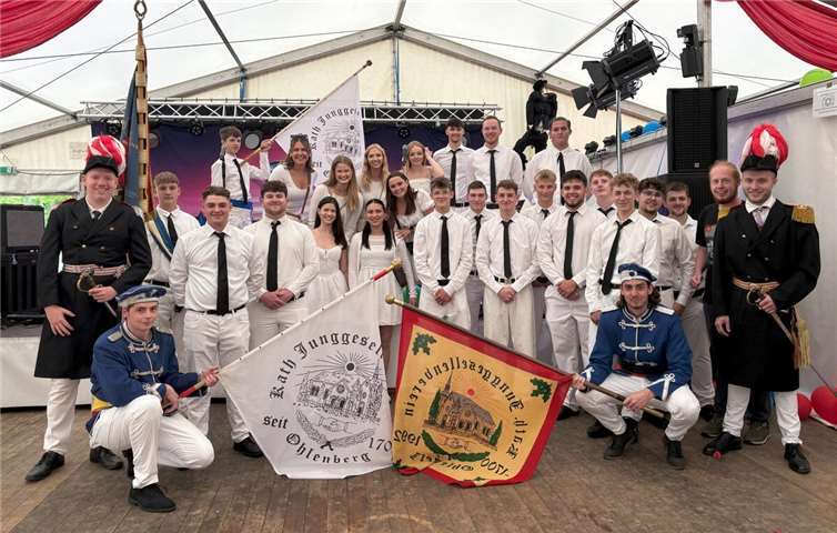 Der Junggesellenverein Ohlenberg blickt stolz auf die gelungene Kirmes zurück. Fotos: privat