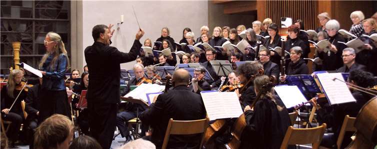 Der Kammerchor Cantunnacum begeisterte das Publikum.privat