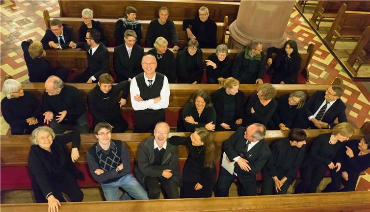 Der Kammerchor Neuwied unter der Leitung von Thomas Sorger.Kammerchor