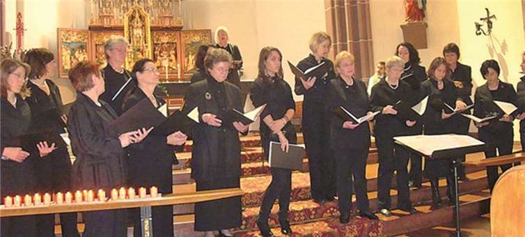 Der Kammerchor „SoprAlto“ gestaltete den Gottesdienst musikalisch. privat