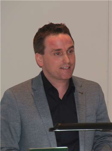 Der Kandidat für das Amt des Verbandsbürgermeisters stellte sich und seine Ideen vor.