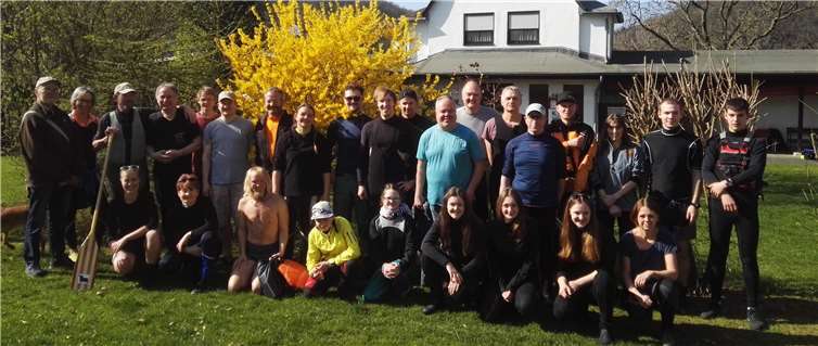 Der Kanu-Club Unkel setzt auch am Sonntag, 22. März, wieder auf eine große Beteiligung am Anpaddeln – ähnlich wie hier im Vorjahr.Foto: Kanu-Club Unkel