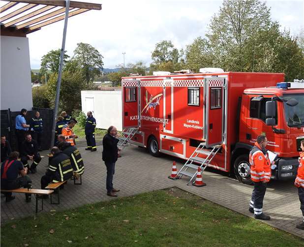 Der Katastrophenschutz im Einsatz.