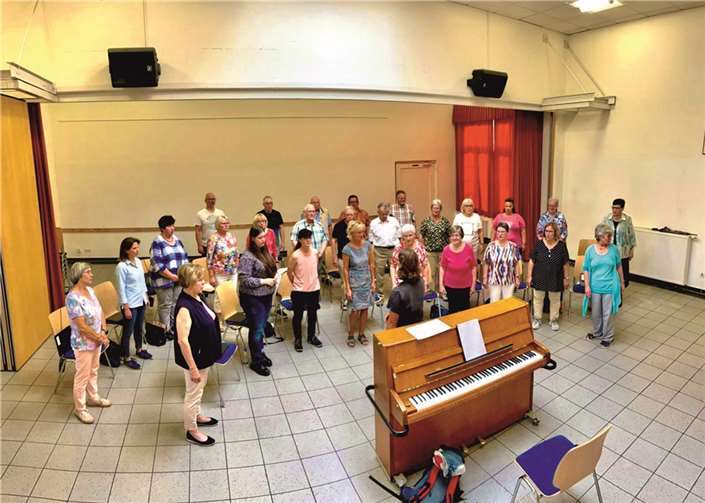 Der Kath. Kirchenchor „Cäcilia“ Weißenthurm probt bereits fleißig für das Doppeljubiläum. Quellen: Kirchenchor „Cäcilia“ Weißenthurm