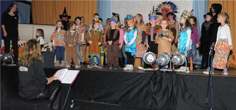Der Kinderprojektchor des Gesangvereins Thalhausen.Fotos: Volker Lemgen
