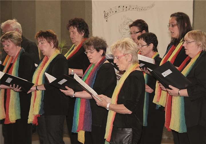 Der Kirchenchor Cäcilia Weitersburg war zu Gast beim Jubiläumskonzert.
