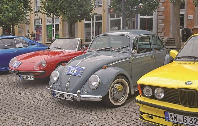Der Klassiker bei jeder Oldtimer-Show - der VW-Käfer.