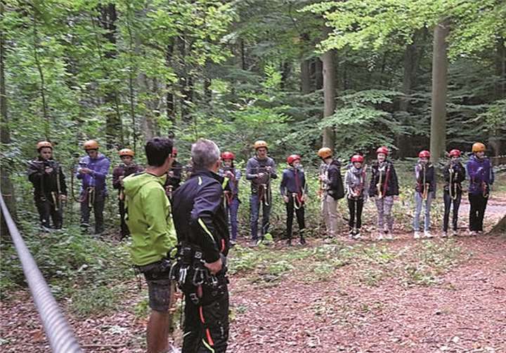 Der Kletterpark erfreute sich bei den Schülern großer Beliebtheit.