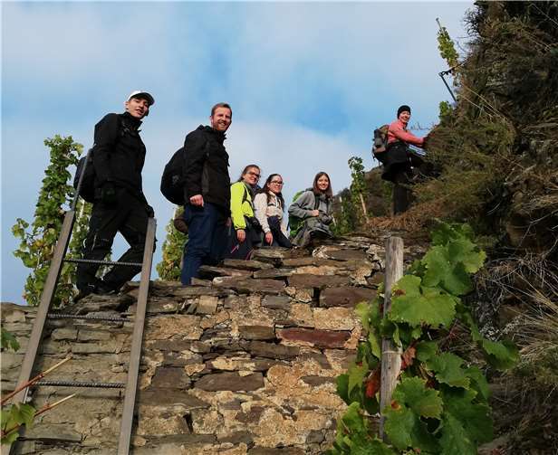 Der Klettersteig macht seinem Namen alle Ehre. Privat