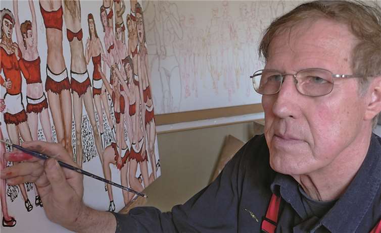 Der Kölner Künstler Klaus R. Uhlig stellt in Altenahr aus.privat